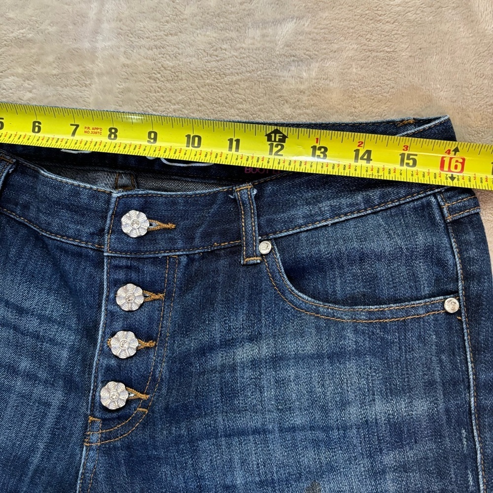 INC Denim Button Fly Regular Fit Boot Leg Jeans Size 8 - Picture 4 of 9